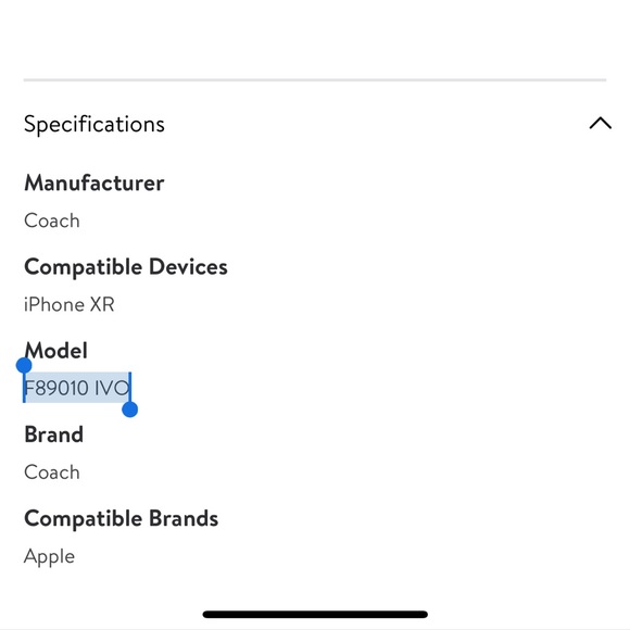 New COACH Ivory Signature C Canvas Phone Case | iPhone XR Case - Picture 6 of 7